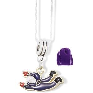 Astronaut Spaceman Necklace | Blue Suit Floating Necklace